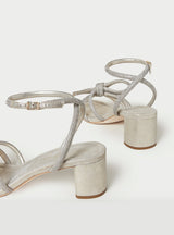 Sandale Mikel Hochzeitsschuh mit Absatz und Schleife