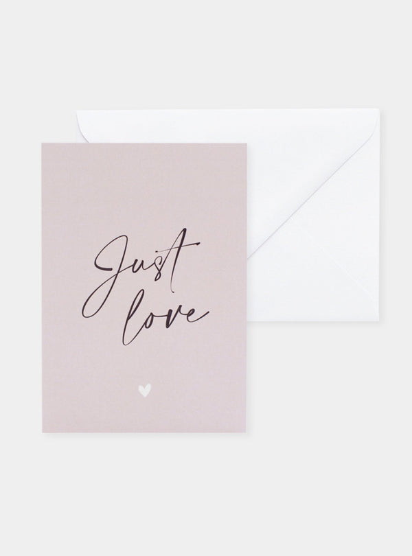 Just Love Postkarte - weddorable