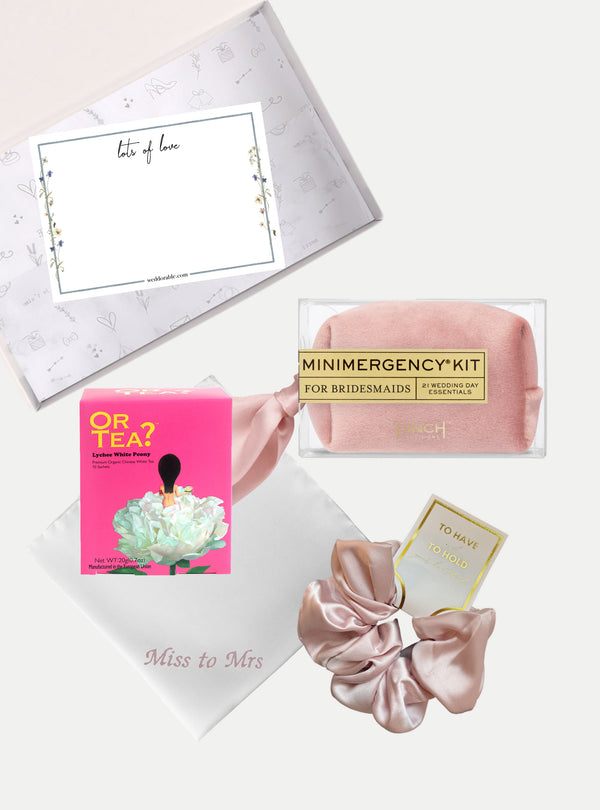 Brautjungfer Geschenkbox "Bridesmaid" in pink