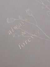 Always & Forever Familienstammbuch für Hochzeitsurkunden - weddorable