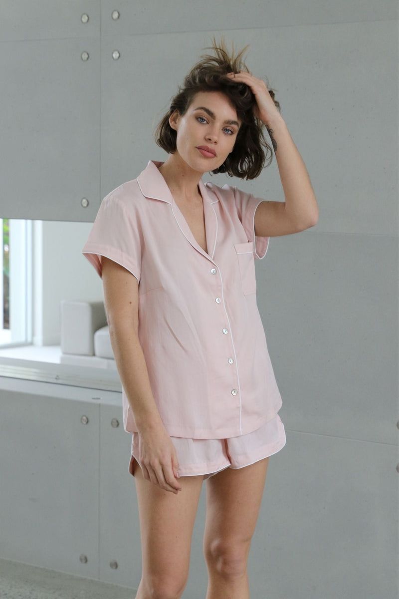 Eva kurzer Pyjama blush - weddorable