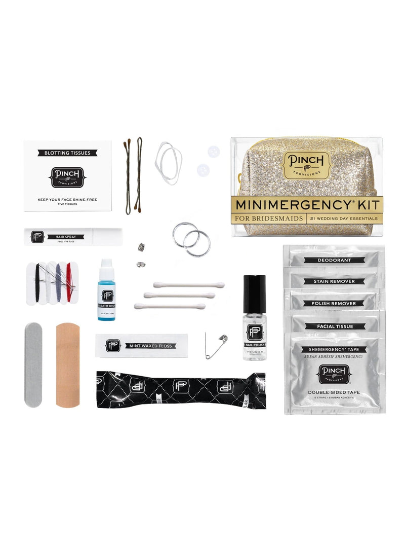 Minimergency Kit für Brautjungfern in gold - weddorable