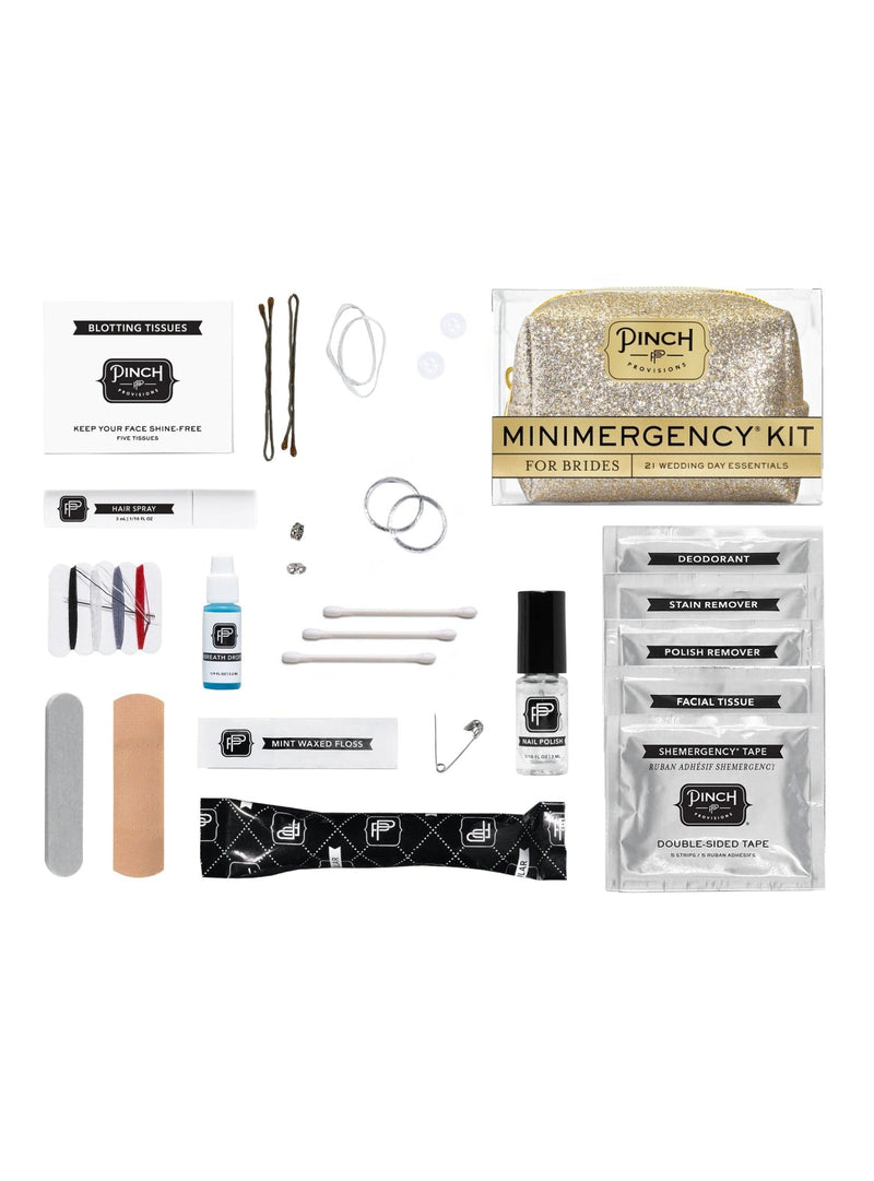 Minimergency Kit für die Braut in gold - weddorable