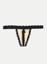 Nude Illusion Crotchless G-String