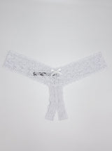 Occasions Box String aus Stretch-Spitze Bride & Mrs Unisize - weddorable