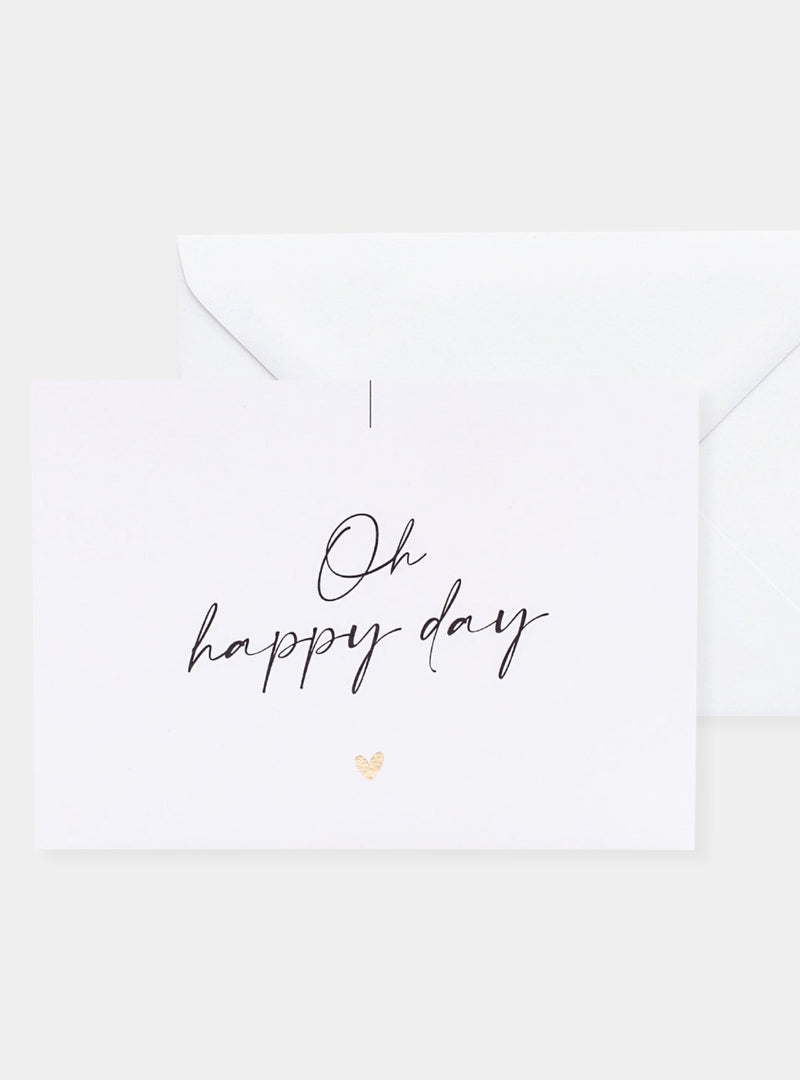 Oh Happy Day Postkarte - weddorable