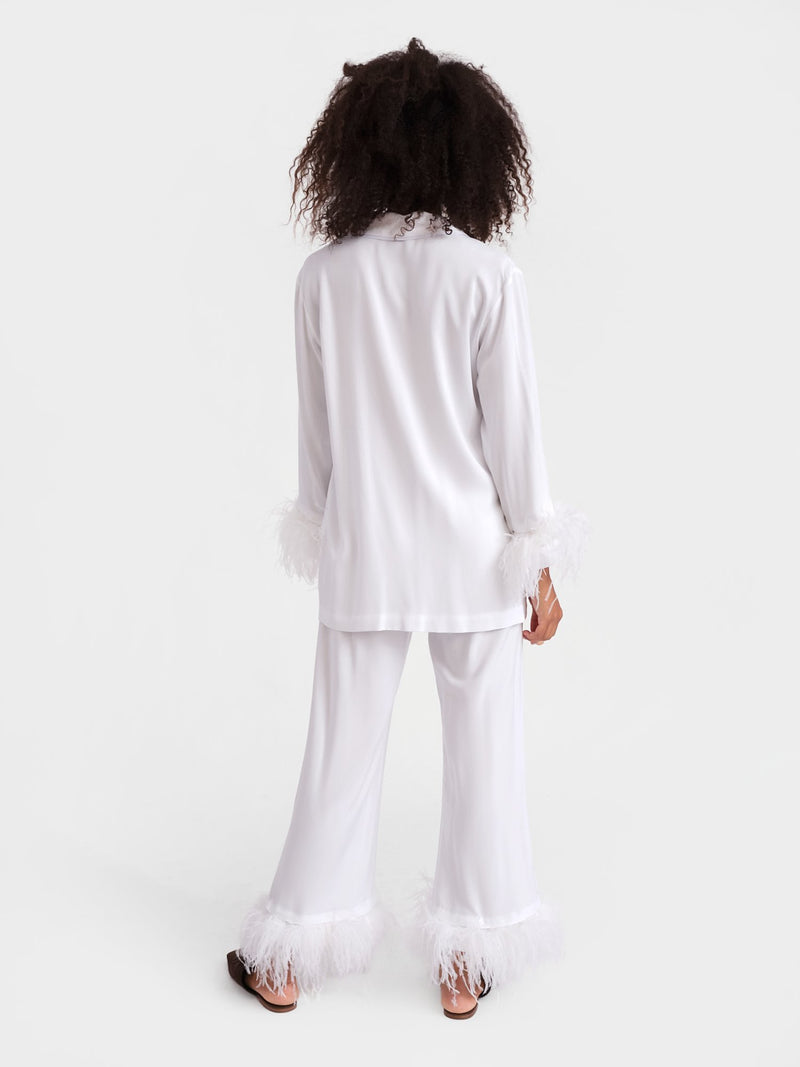 Party Pajama Set mit abnehmbaren Federn - weddorable