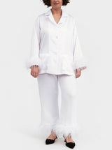 Party Pajama Set mit abnehmbaren Federn - weddorable