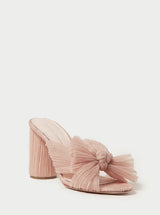 Pre-Order Penny Plissee Mules - weddorable