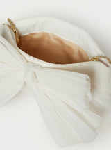 Rayne Clutch plissierte Tasche in pearl - weddorable