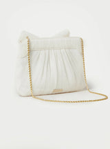 Rayne Clutch plissierte Tasche in pearl - weddorable