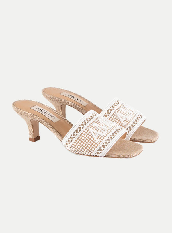 Roma Mules Brautschuhe 50 mit Lederbesätzen - weddorable