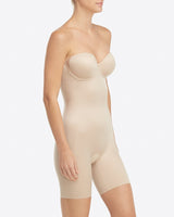 Suit Your Fancy Strapless Cupped Mid-Thigh Bodysuit - weddorable