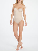 Suit Your Fancy Strapless Cupped Panty Bodysuit - weddorable