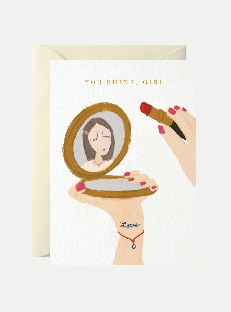 You shine Girl Grußkarte - weddorable